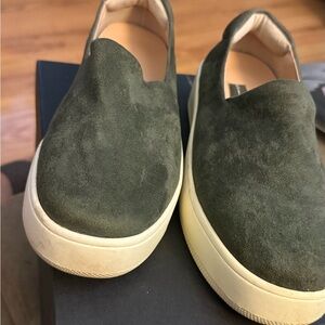 Steve Madden Olive Suede Slip-On Loafers